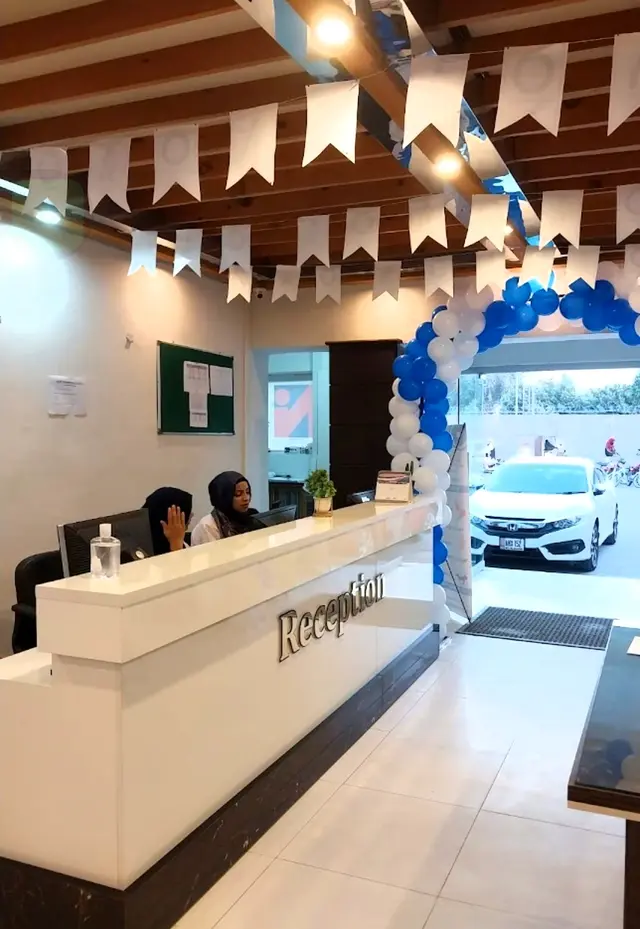 Reception area of the clinic